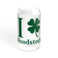 I Clover Woodstock Sipper Glass, 16oz
