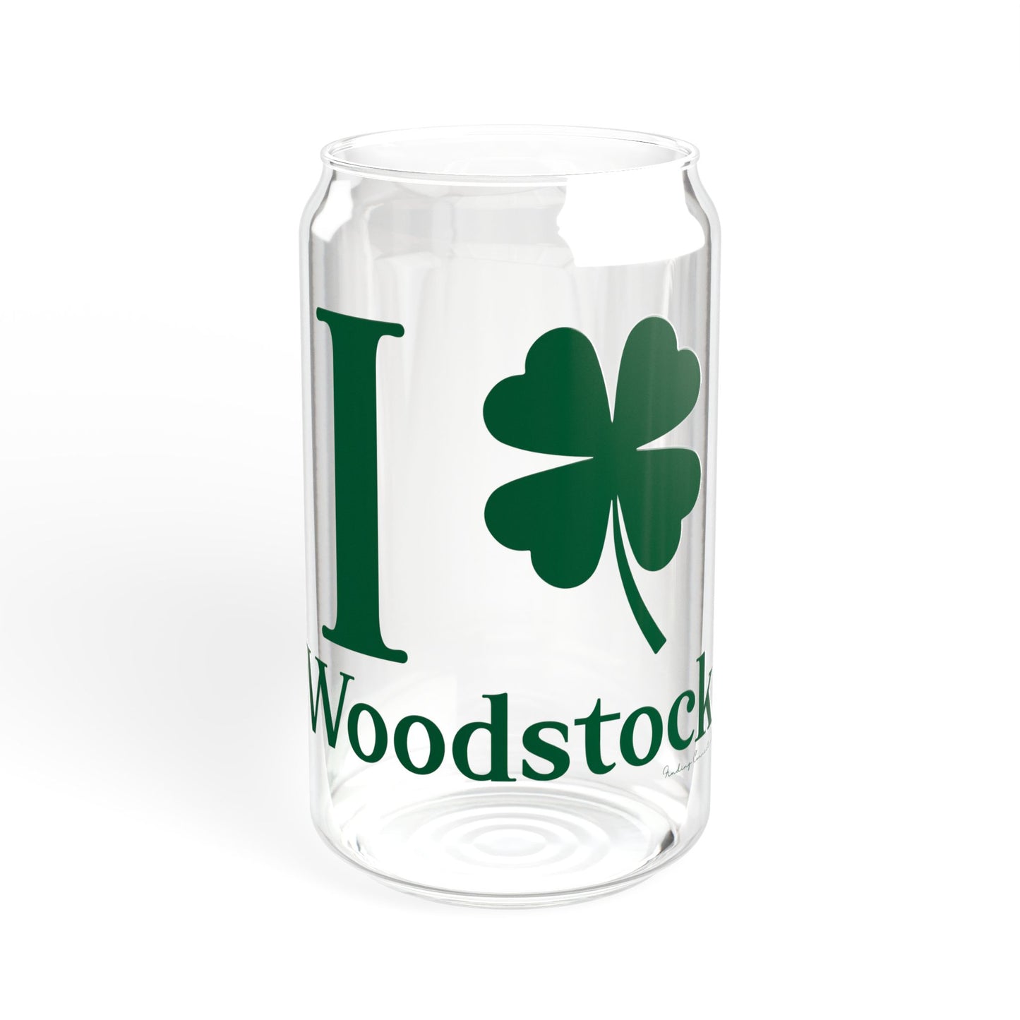 I Clover Woodstock Sipper Glass, 16oz