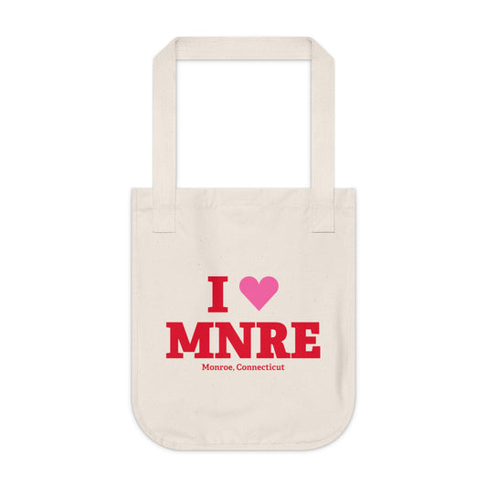 I Heart MNRE Organic Canvas Tote Bag