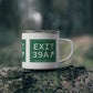 Vintage Exit 39A Merritt Parkway Sign Enamel Camping Mug