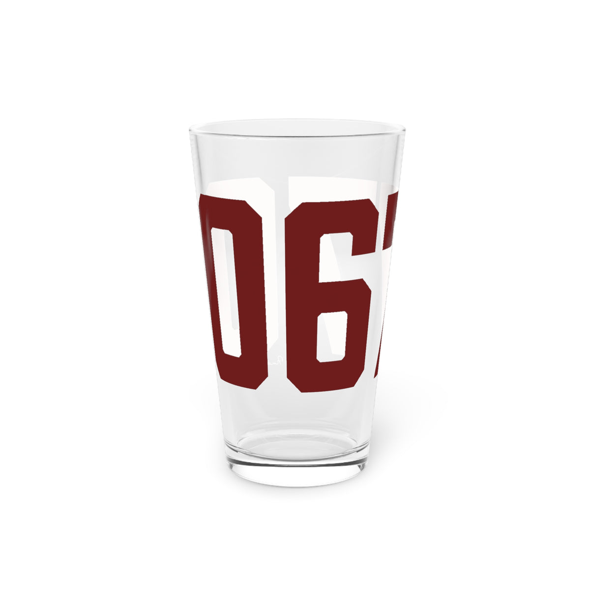 06770 Naugatuck Connecticut Zip Code Pint Glass, 16oz