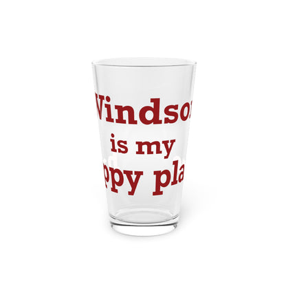 Windsor is My Happy Place Pint Glass, 16oz