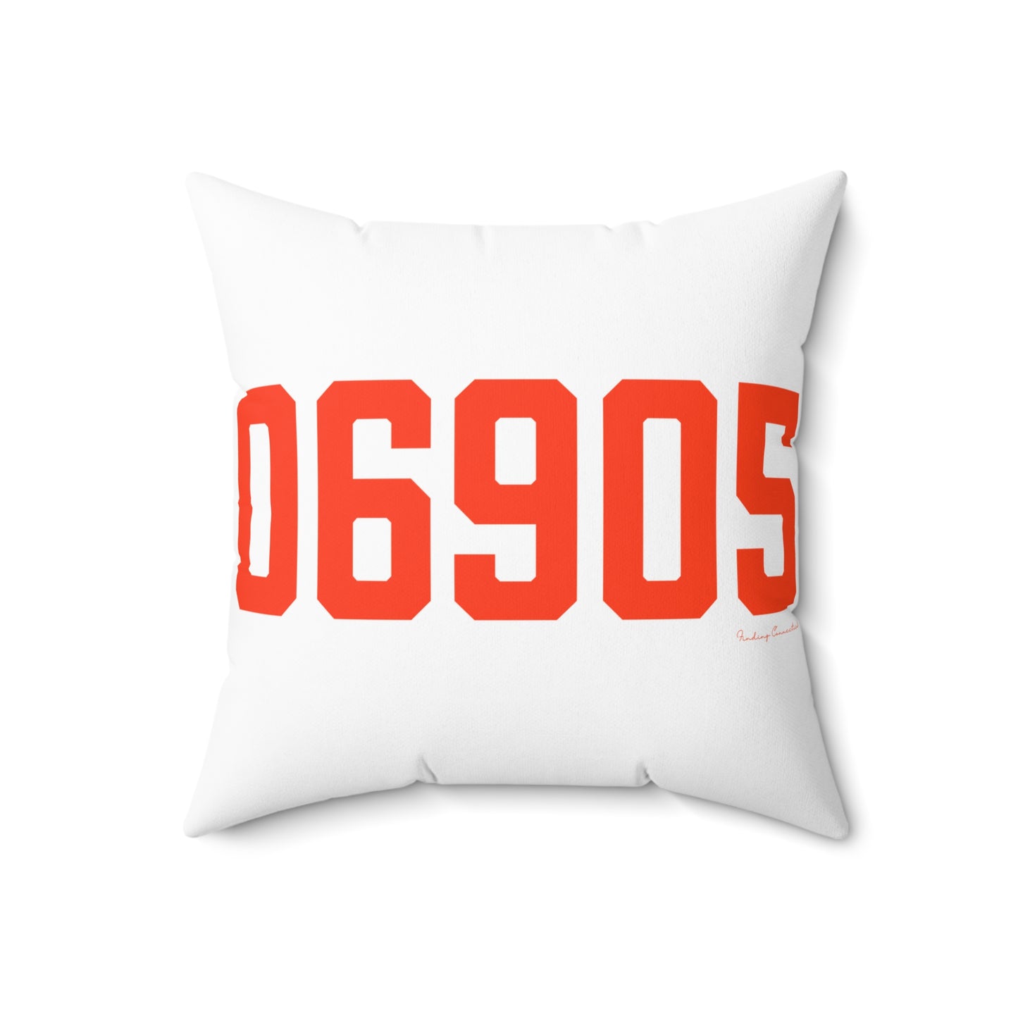 06905 Stamford Connecticut Zip Code Spun Polyester Square Pillow