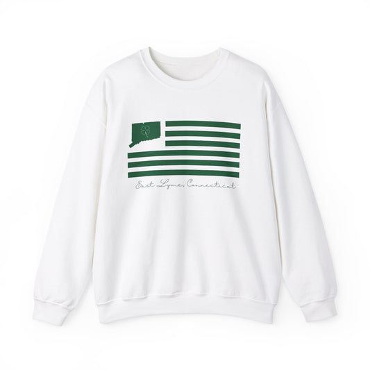 East Lyme Connecticut St Patrick’s Day Flag Unisex Heavy Blend™ Crewneck Sweatshirt