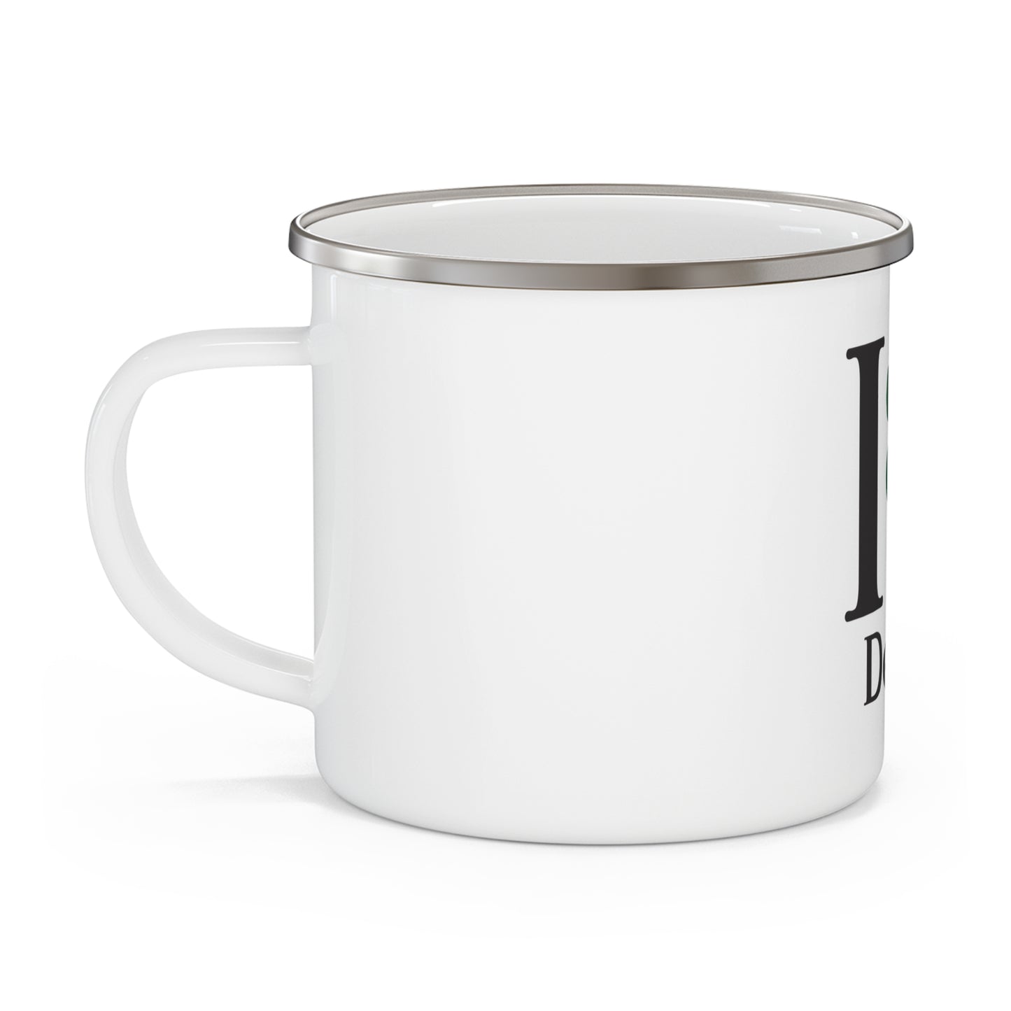 I Clover Derby Enamel Camping Mug