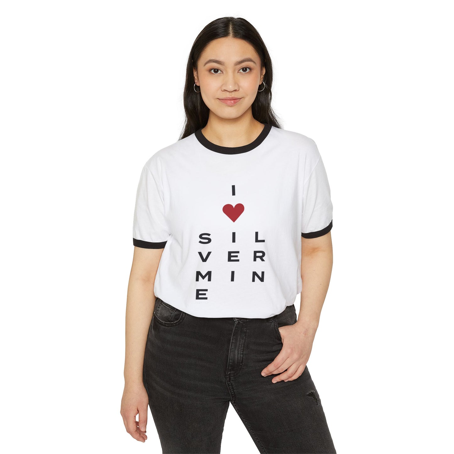 Silvermine Vision Unisex Cotton Ringer T-Shirt