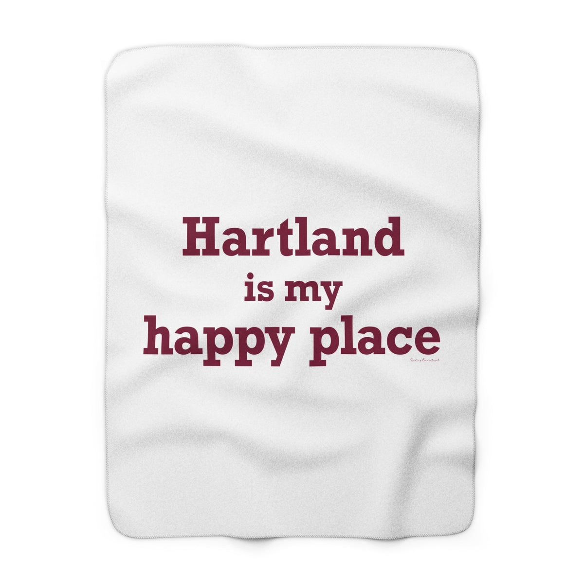 Hartland is My Happy Place Sherpa Fleece Blanket