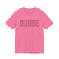 Goose Zip Code Pink & Black Unisex Jersey Short Sleeve T-Shirt