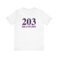 203 Branford Red White & Blue Unisex Jersey Short Sleeve T-Shirt