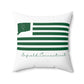 Enfield Connecticut St. Patrick’s Day Flag Spun Polyester Square Pillow