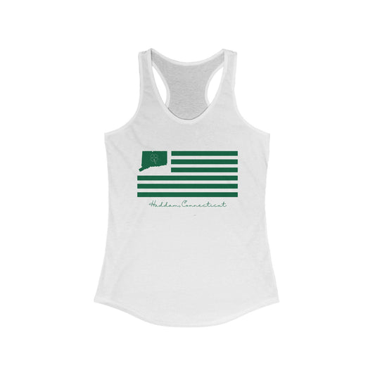 Haddam Connecticut St. Patrick’s Day Flag Women's Ideal Racerback Tank Top