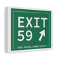Vintage Exit 59 WCP Sign Matte Canvas, Stretched, 1.25"