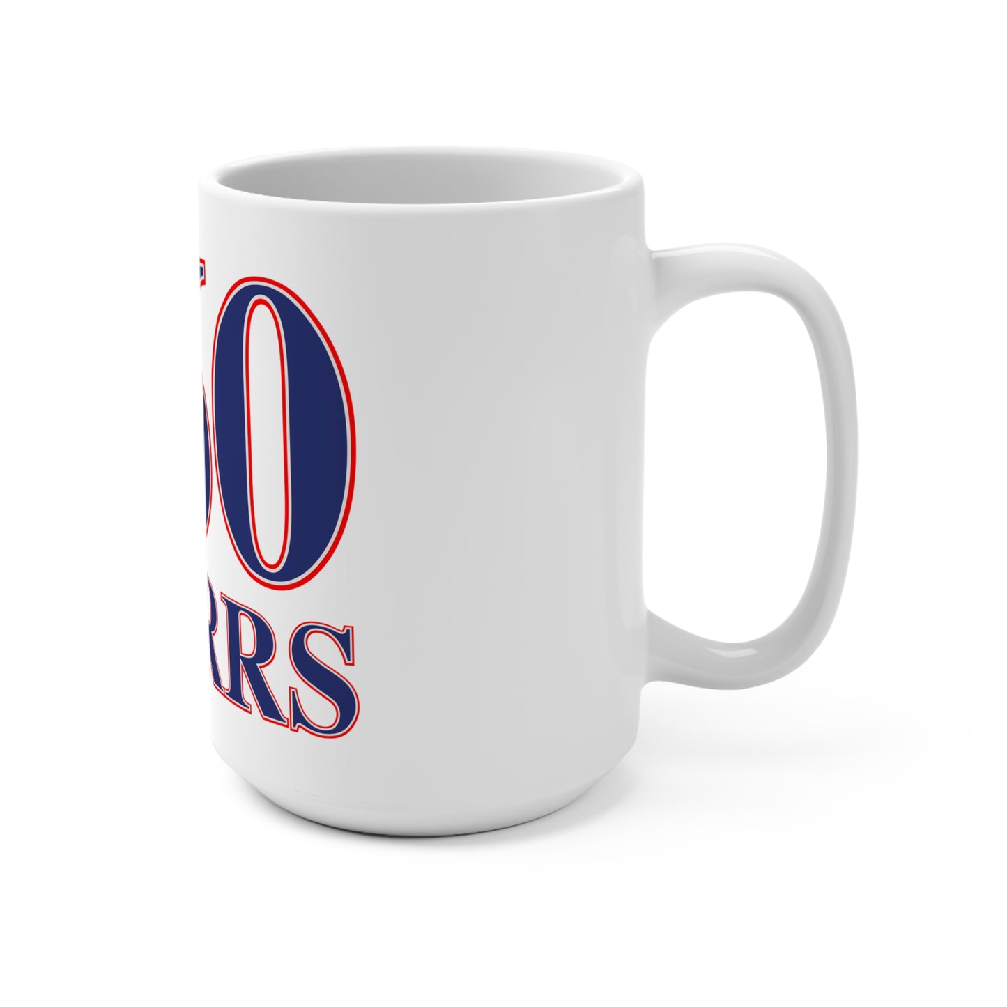 860 Storrs Red, White & Blue Mug 15oz