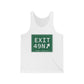 Vintage Exit 49N  Merritt Parkway Sign Unisex Jersey Tank Top