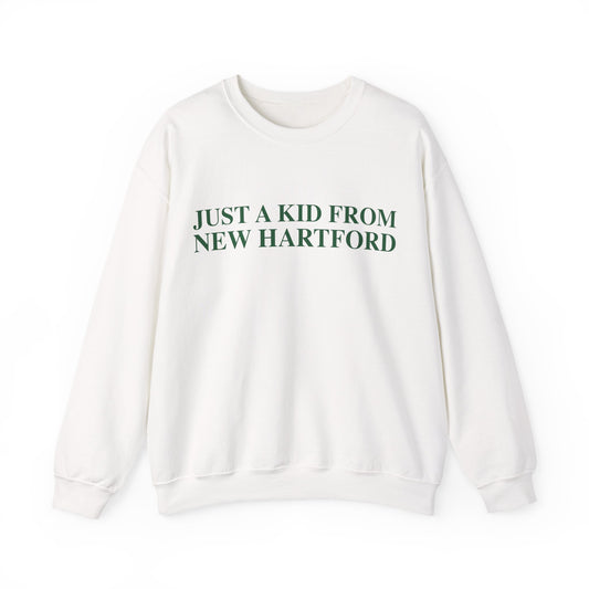 Just a kid from New Hartford Unisex Heavy Blend™ Crewneck Sweatshirt