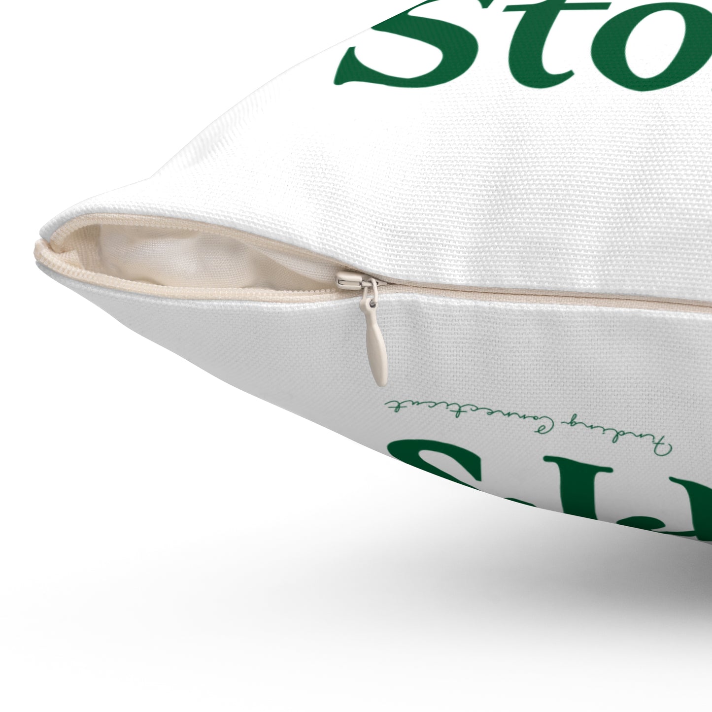 I Clover Storrs Spun Polyester Square Pillow