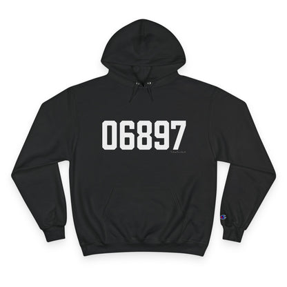 06897 Wilton CT Zip Code Champion Hoodie Sweatshirt