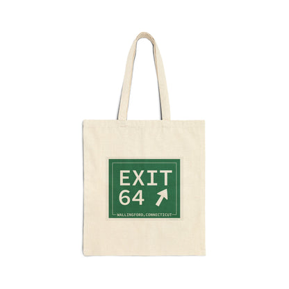 Vintage Exit 64 WCP Sign Cotton Canvas Tote Bag