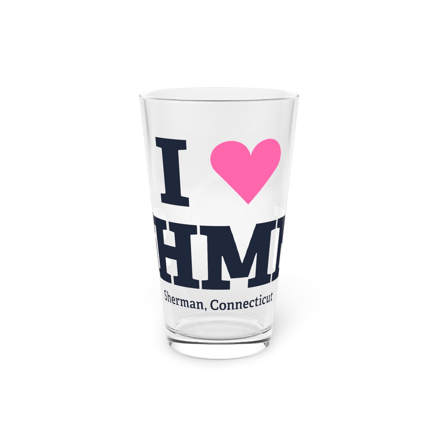 I Heart SHMN Pint Glass, 16oz