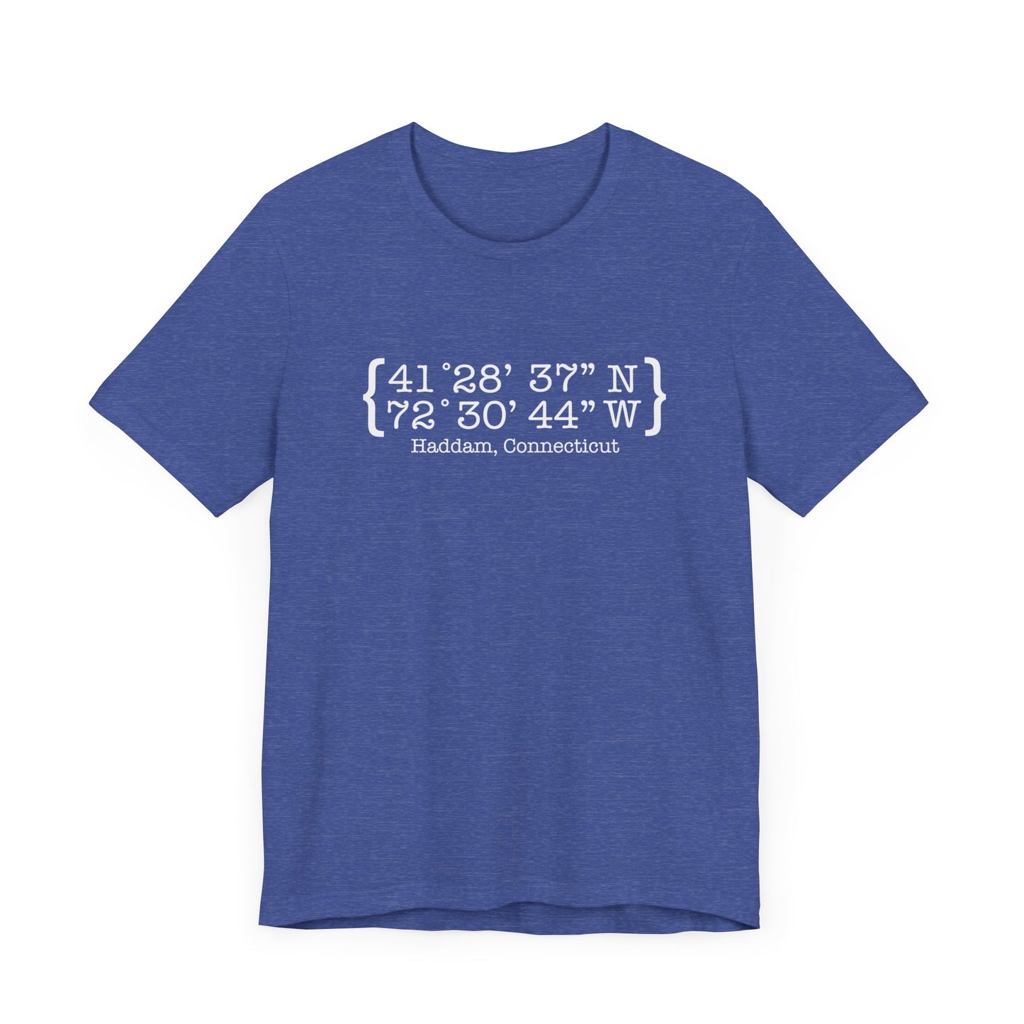 Haddam Coordinates Unisex Jersey Short Sleeve Tee