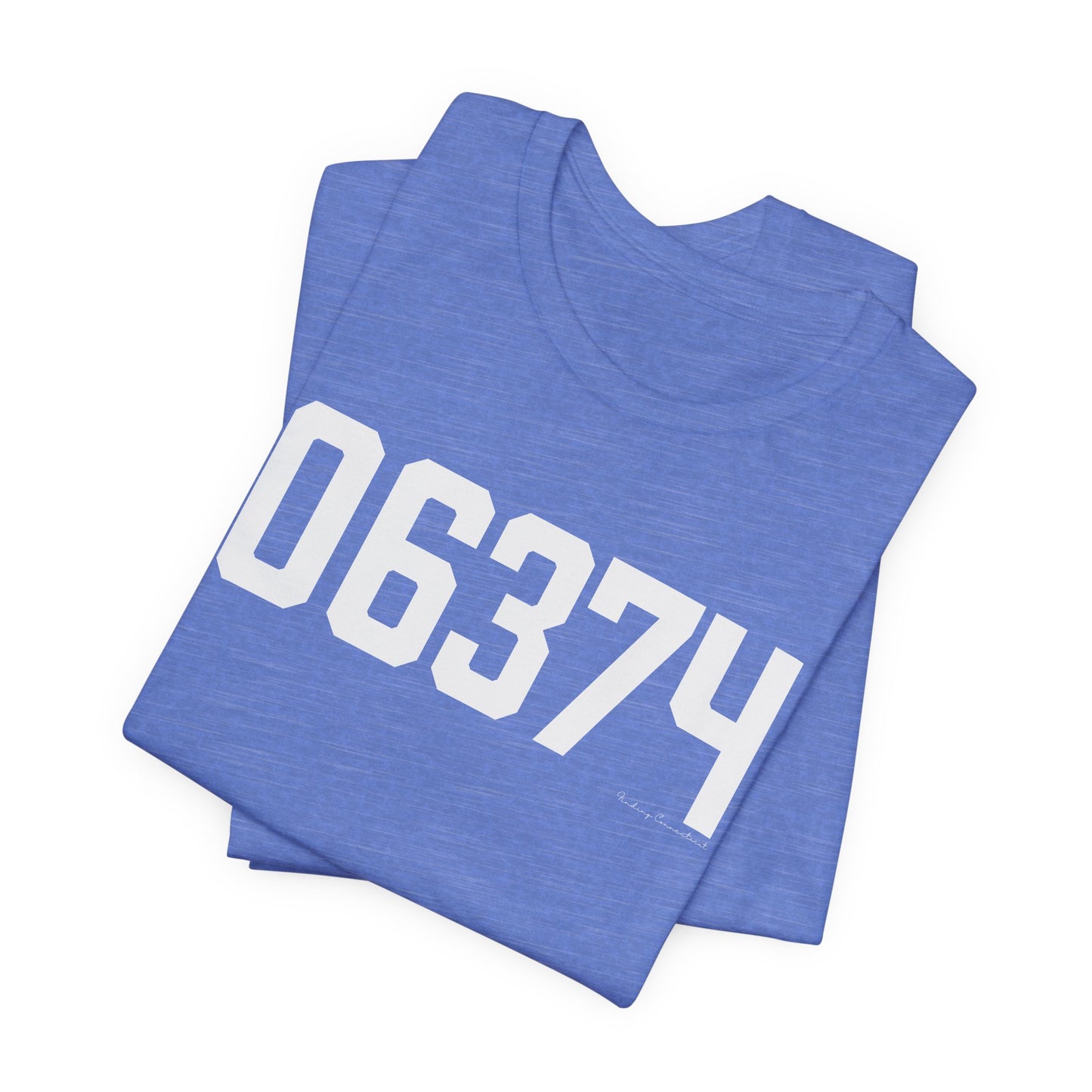 06374 Plainfield CT Zip Code Unisex Jersey Short Sleeve T-Shirt