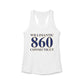 Willimantic 860 Connecticut Women's Ideal Racerback Tank Top