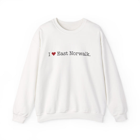 I Heart East Norwalk. Unisex Heavy Blend™ Crewneck Sweatshirt