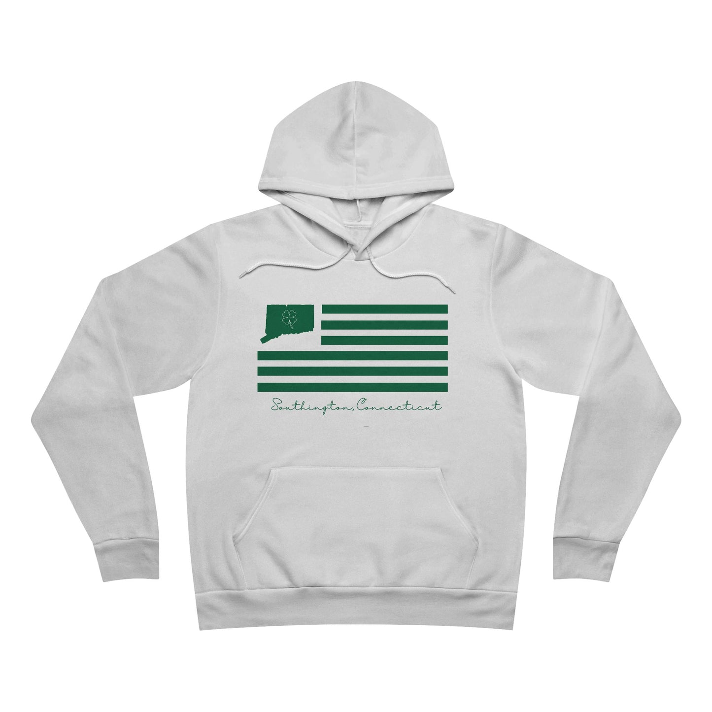 Southington Connecticut St Patrick’s Day Flag Unisex Sponge Fleece Pullover Hoodie