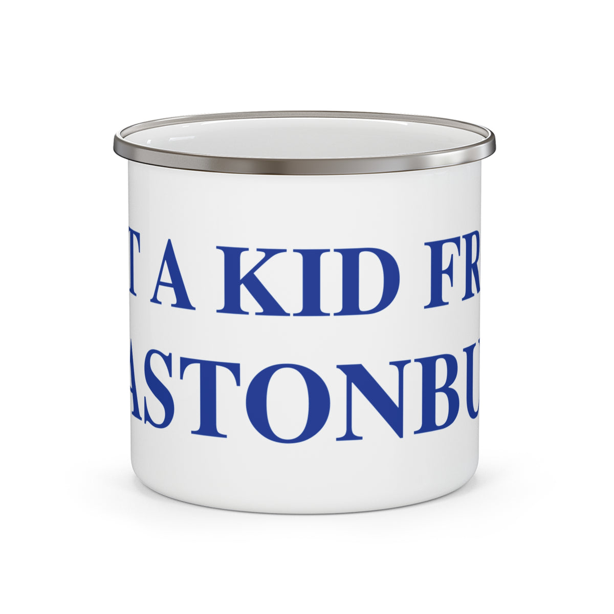 Just a kid from Glastonbury Camping Mug