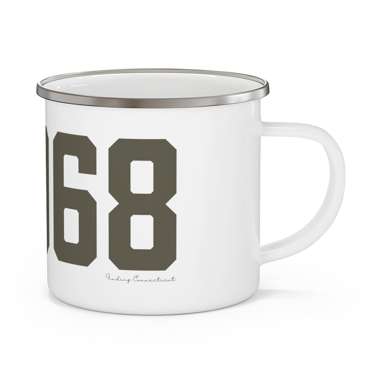 06068 Salisbury Connecticut Zip Code Enamel Camping Mug