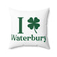 I Clover Waterbury Spun Polyester Square Pillow