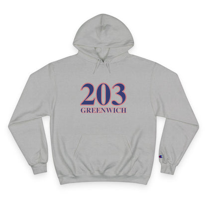 203 Greenwich Red, White & Blue Champion Hoodie