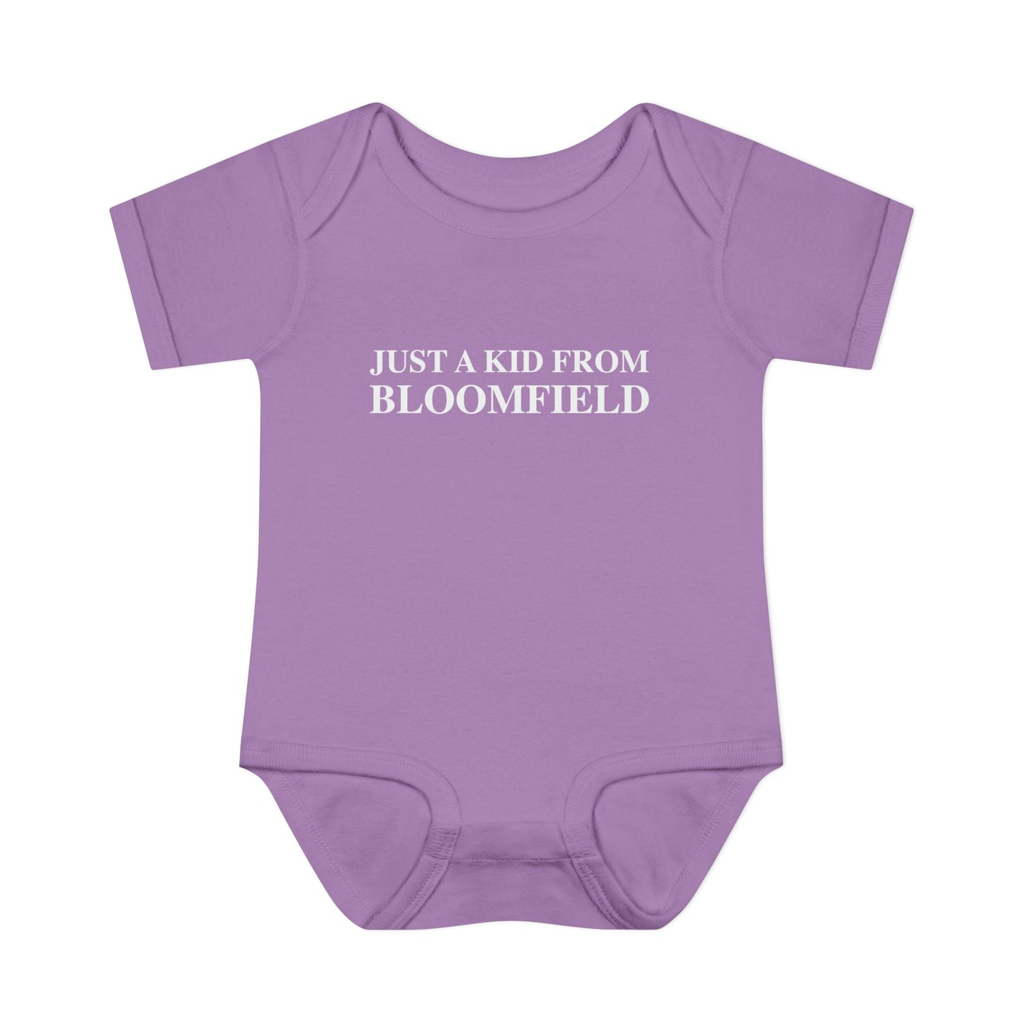 Just a kid from Bloomfield Infant Baby Rib Bodysuit
