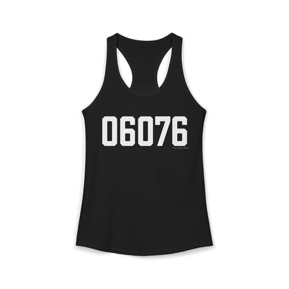 06076 Union CT Zip Code Women's Ideal Racerback Tank Top