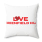 Love Greenfield Hill Spun Polyester Square Pillow