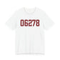 06278 Ashford Connecticut Zip Code Unisex Jersey Short Sleeve T-Shirt