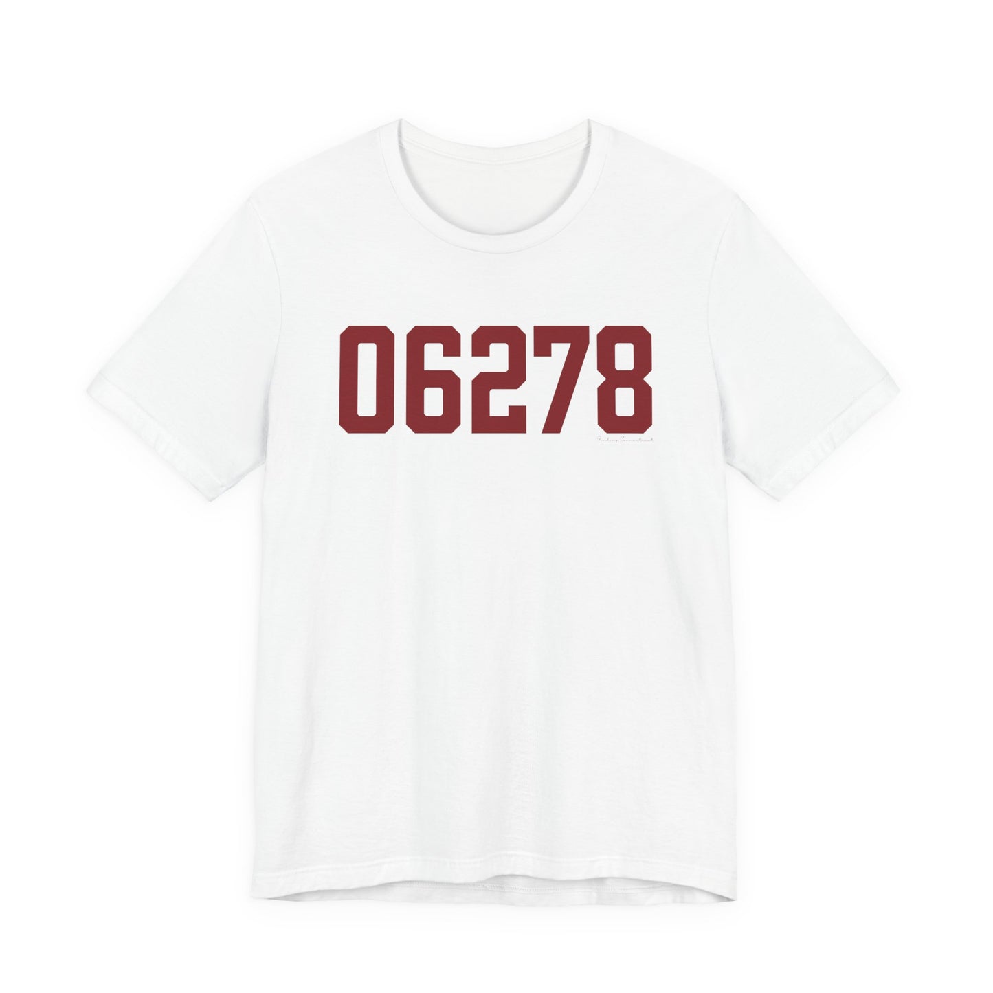06278 Ashford Connecticut Zip Code Unisex Jersey Short Sleeve T-Shirt