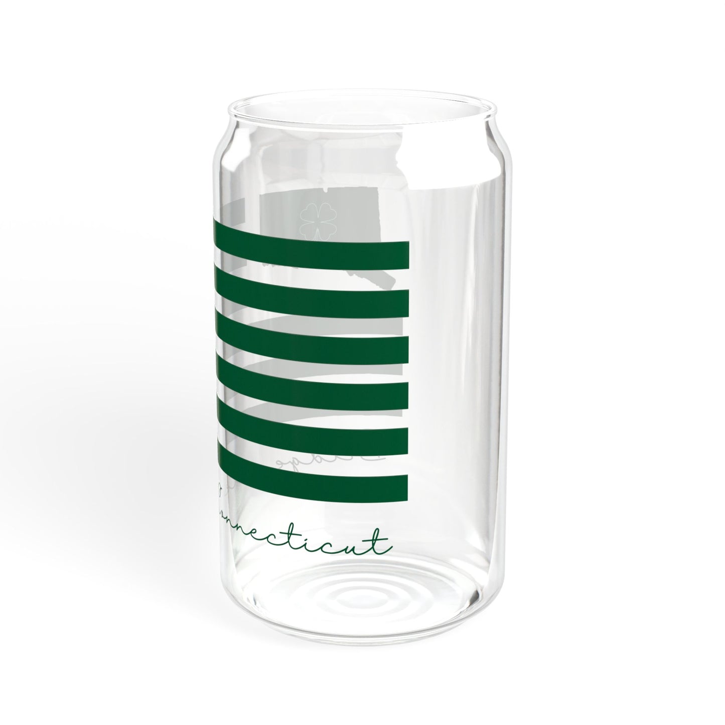 Bridgewater Connecticut St. Patrick’s Day Flag Sipper Glass, 16oz