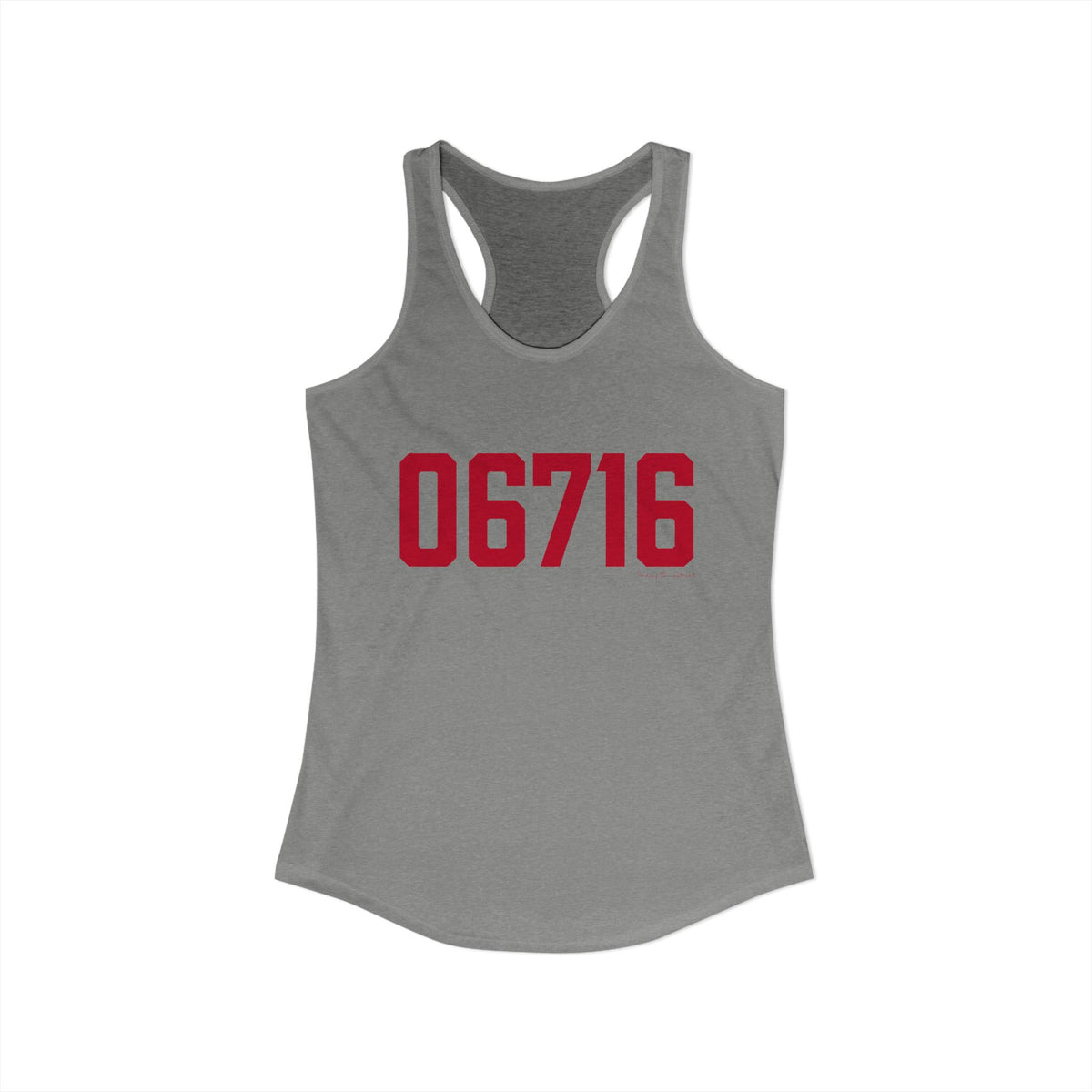 06716 Wolcott Connecticut Zip Code Women's Ideal Racerback Tank Top
