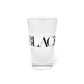 41 Tilt Black Rock Pint Glass, 16oz