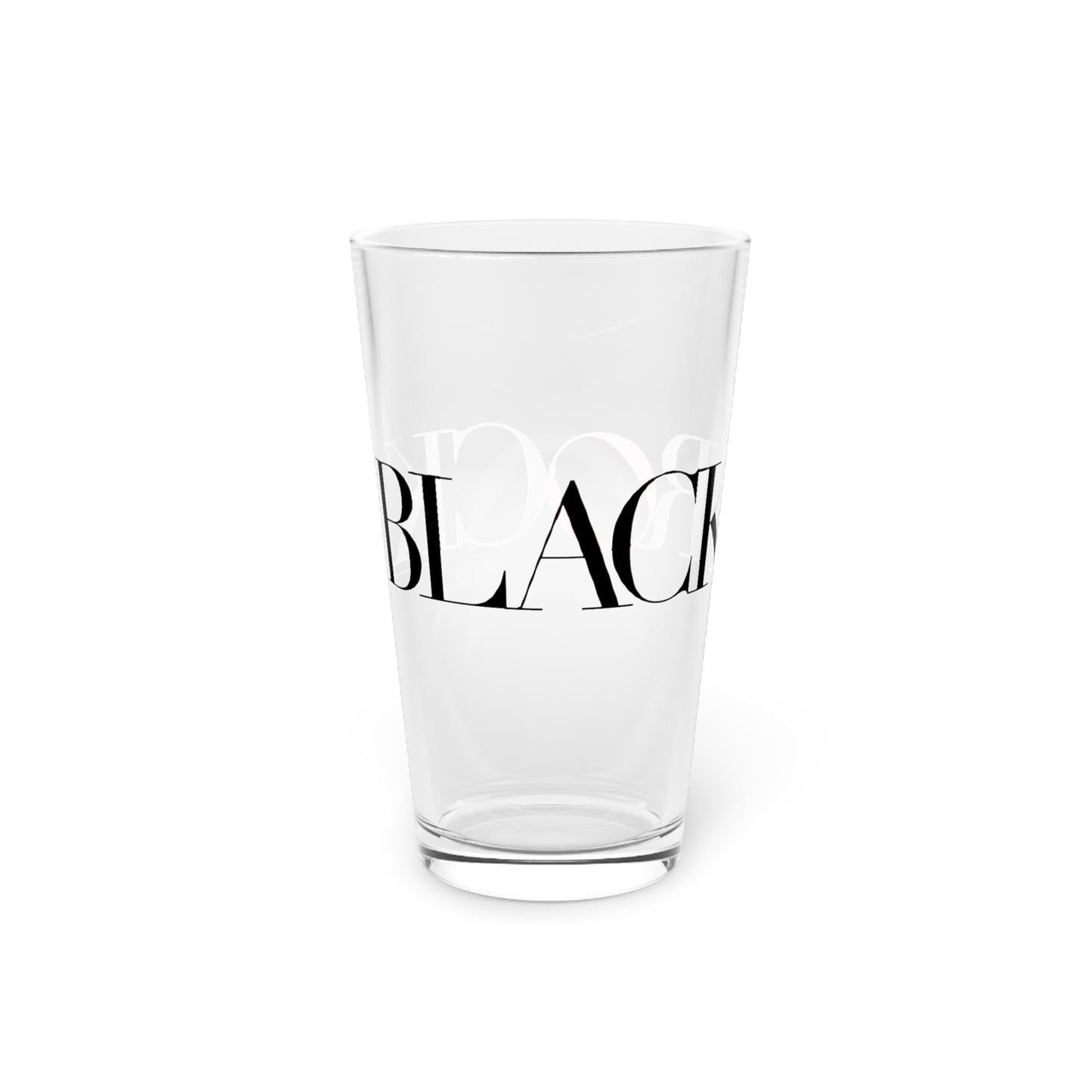 41 Tilt Black Rock Pint Glass, 16oz
