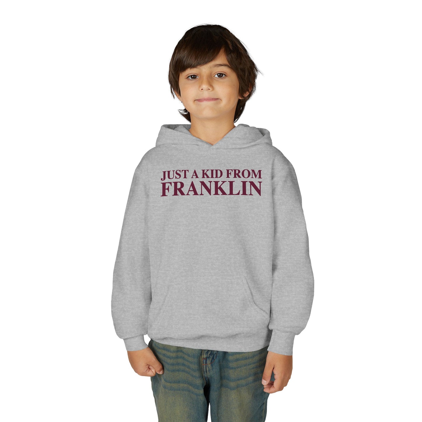 Just a kid from Franklin Youth Heavy Blend Hooded Sweatshirt