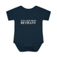 Just a kid from Bethany Infant Baby Rib Bodysuit