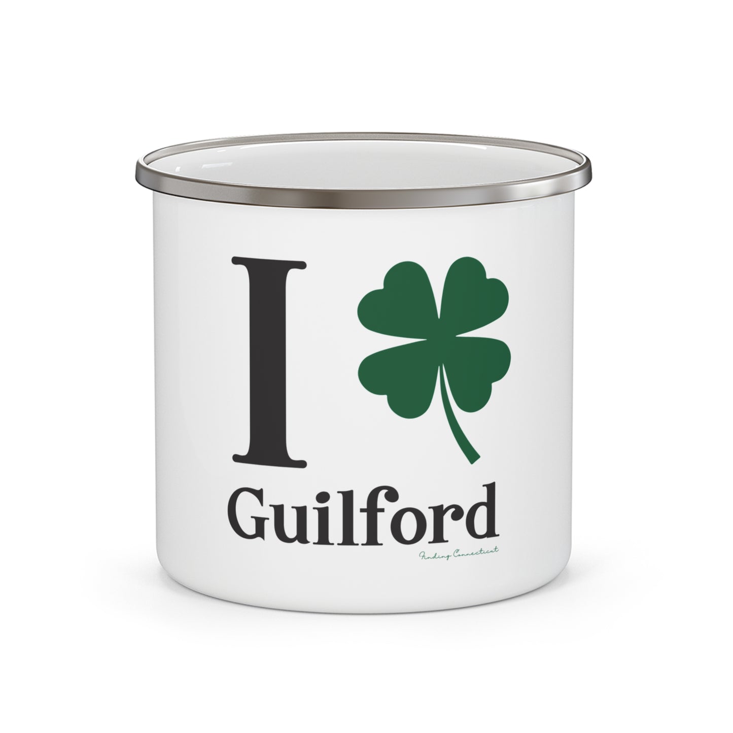 I Clover Guilford Enamel Camping Mug