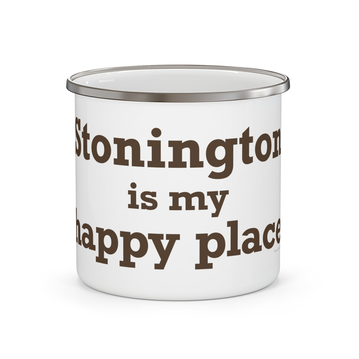 Stonington is My Happy Place Camping Mug