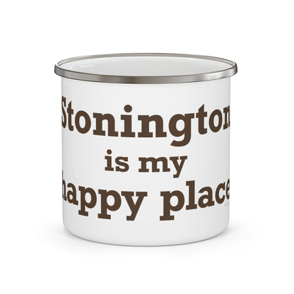 Stonington is My Happy Place Camping Mug