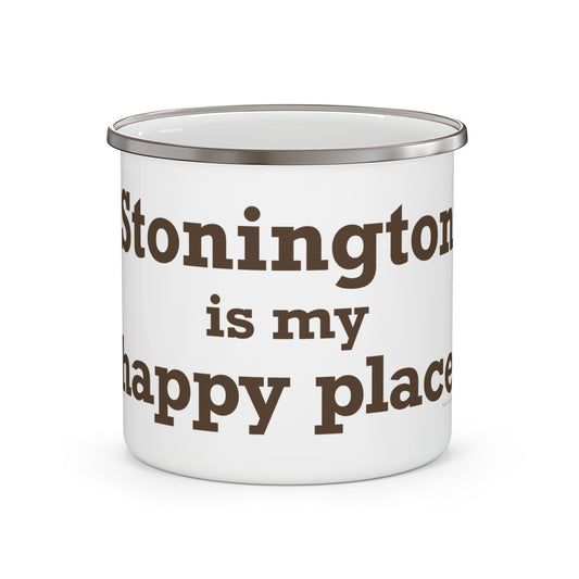 Stonington is My Happy Place Camping Mug