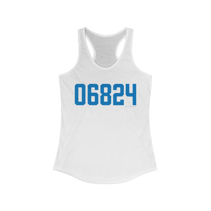 06824 Fairfield Connecticut Zip Code Women's Ideal Racerback Tank Top