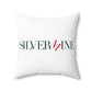 41 Tilt Silvermine Spun Polyester Square Pillow