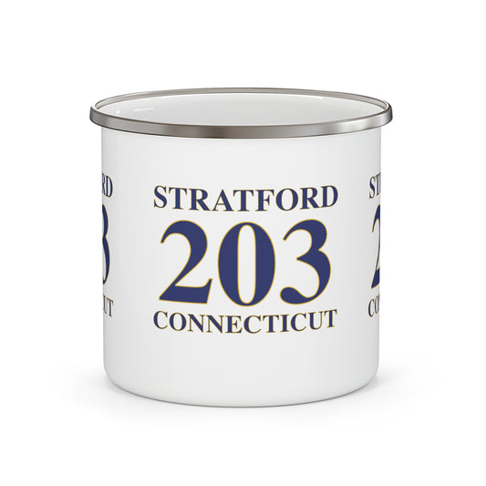 Stratford 203 Connecticut  Enamel Camping Mug